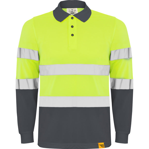 Roly POLARIS L/S – Grafitowy/Żółty Fluorescencyjny